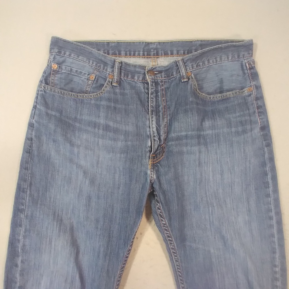 Levis 500 Series Jeans Mens 38x29 Blue Relaxed Fit Straight Denim - Picture 2 of 12